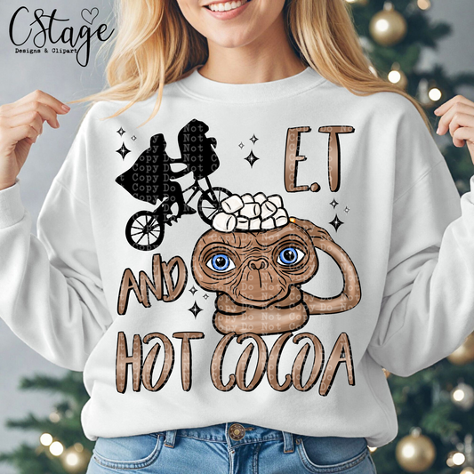 E . T . Hot Cocoa Digital Image PNG