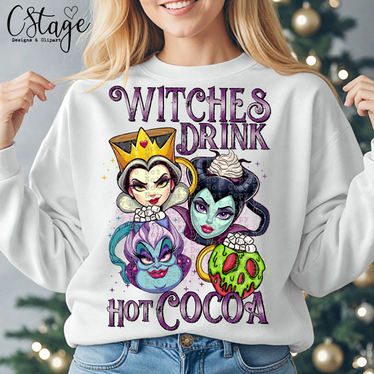 Witches Hot Cocoa Digital Image PNG