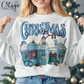Blue Christmas Coffee Digital Image PNG