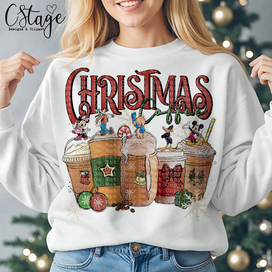Mick Christmas Coffee Digital Image PNG