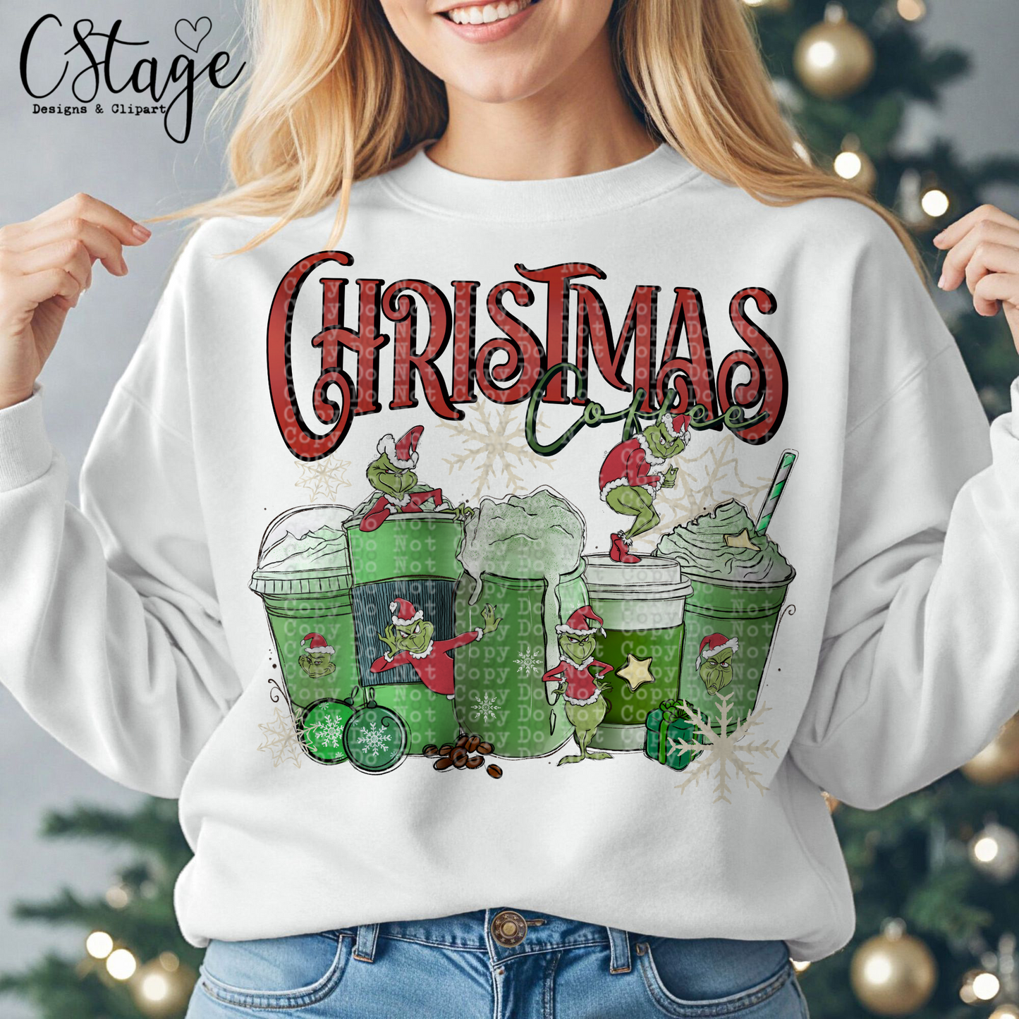 G Christmas Coffee Digital Image PNG