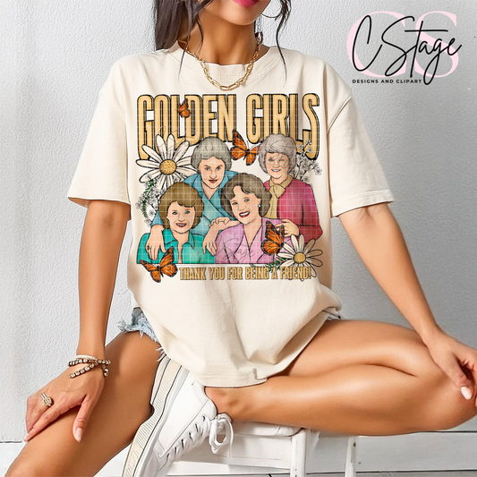 Golden Babes Digital Image PNG