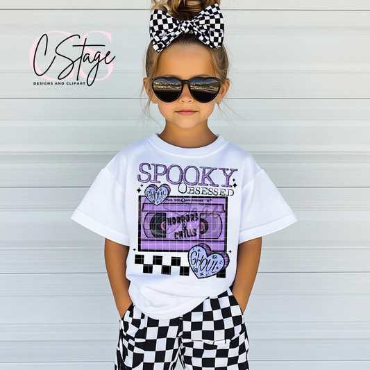 Spooky Obsessed Digital Image PNG