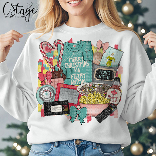 Merry Christmas Digital Image PNG