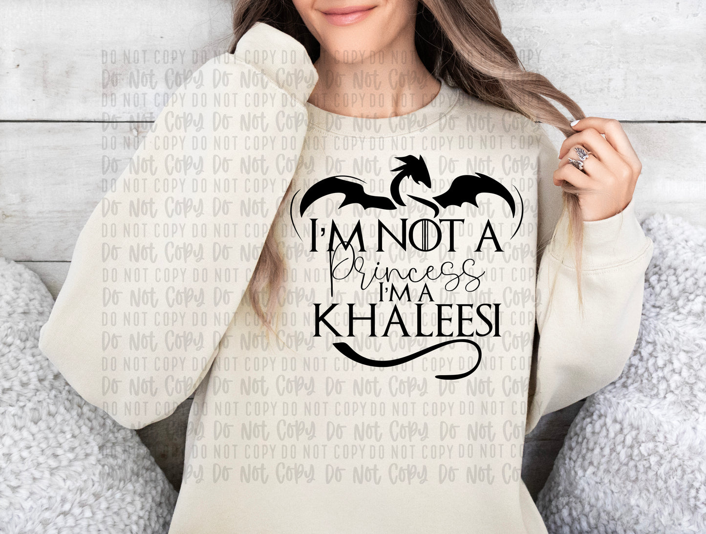 I'm not a princess (Black) PNG