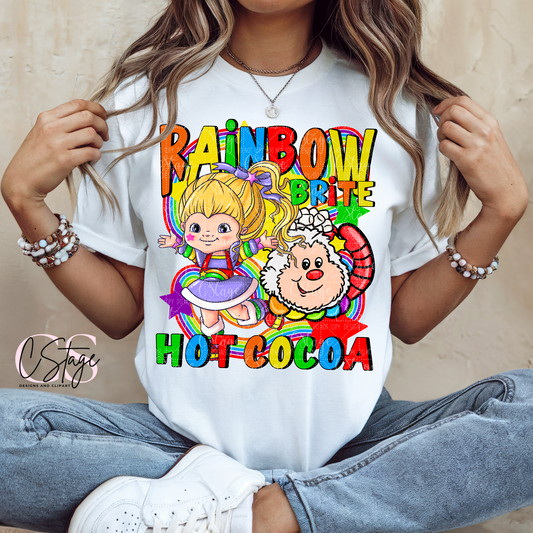 Rainbow Girl Hot Cocoa