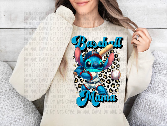 Blue guy baseball mama png