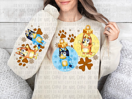 blue dog ornaments png