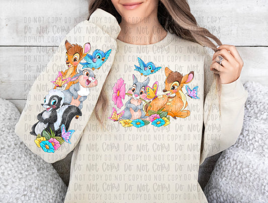 deer with friends and sleeve png
