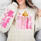girl dressed in pink with sleeve png