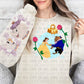 girl with beast ornament with sleeve png
