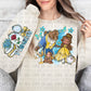girl with beast with sleeve png