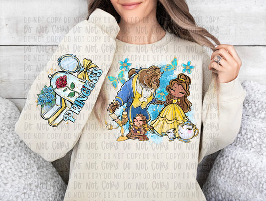 girl with beast with sleeve png