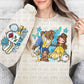 girl with beast with sleeve png