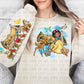 girl with dwarfs ornaments png
