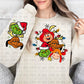 green guy with friends and sleeve png