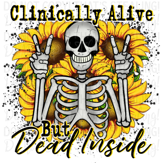 Clinically Alive but Dead Inside Digital Image PNG