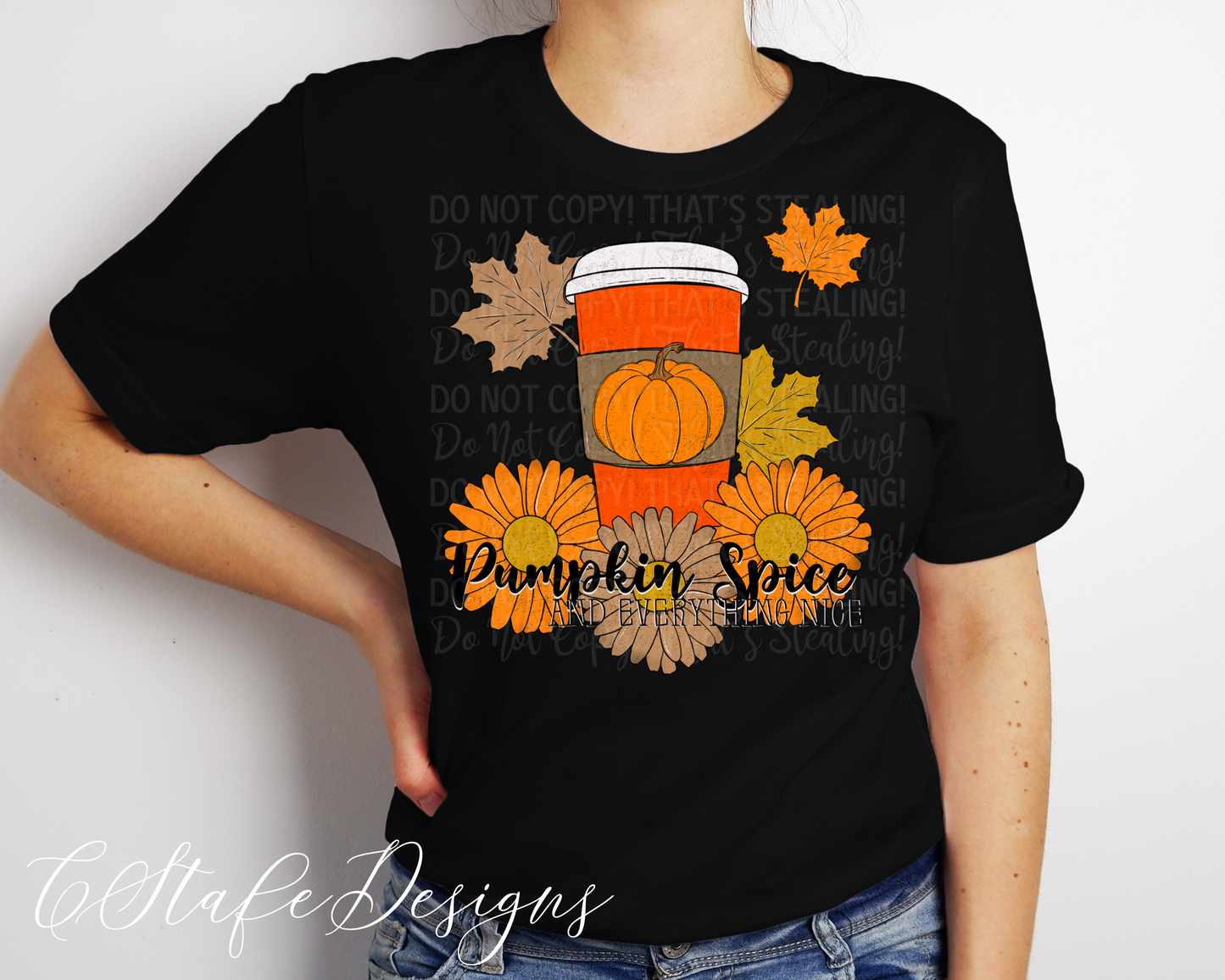 Pumpkin spice and everything nice Digital Image PNG