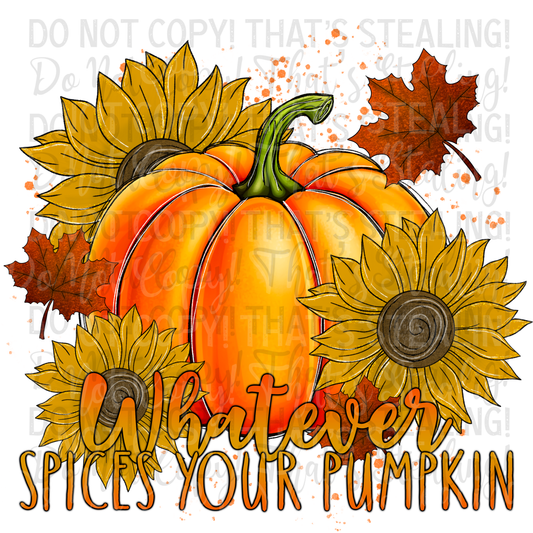 Whatever spices your pumpkin digital image PNG