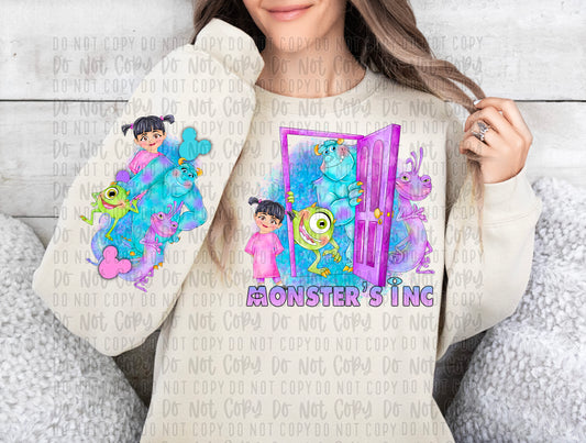 monsters and friend with sleeve png