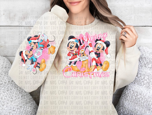 mouse pink pocket and sleeve png