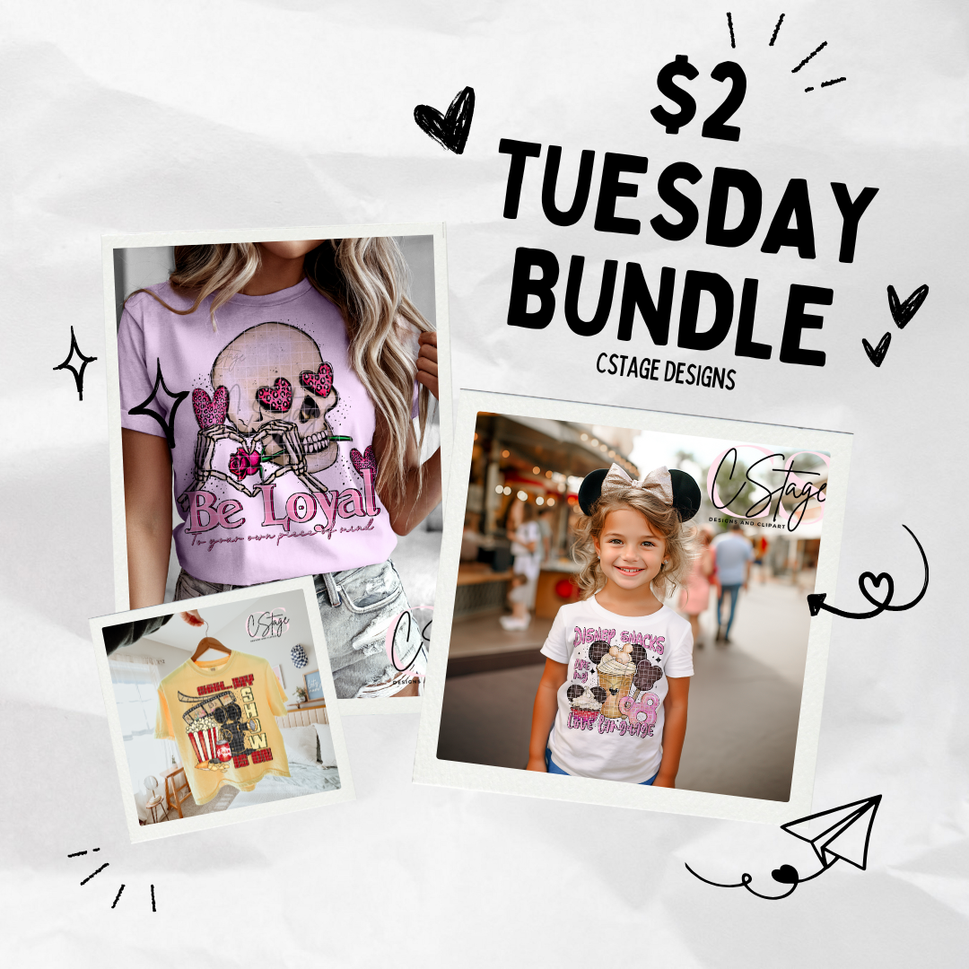 $2 Tuesday Bundle Digital Image PNG