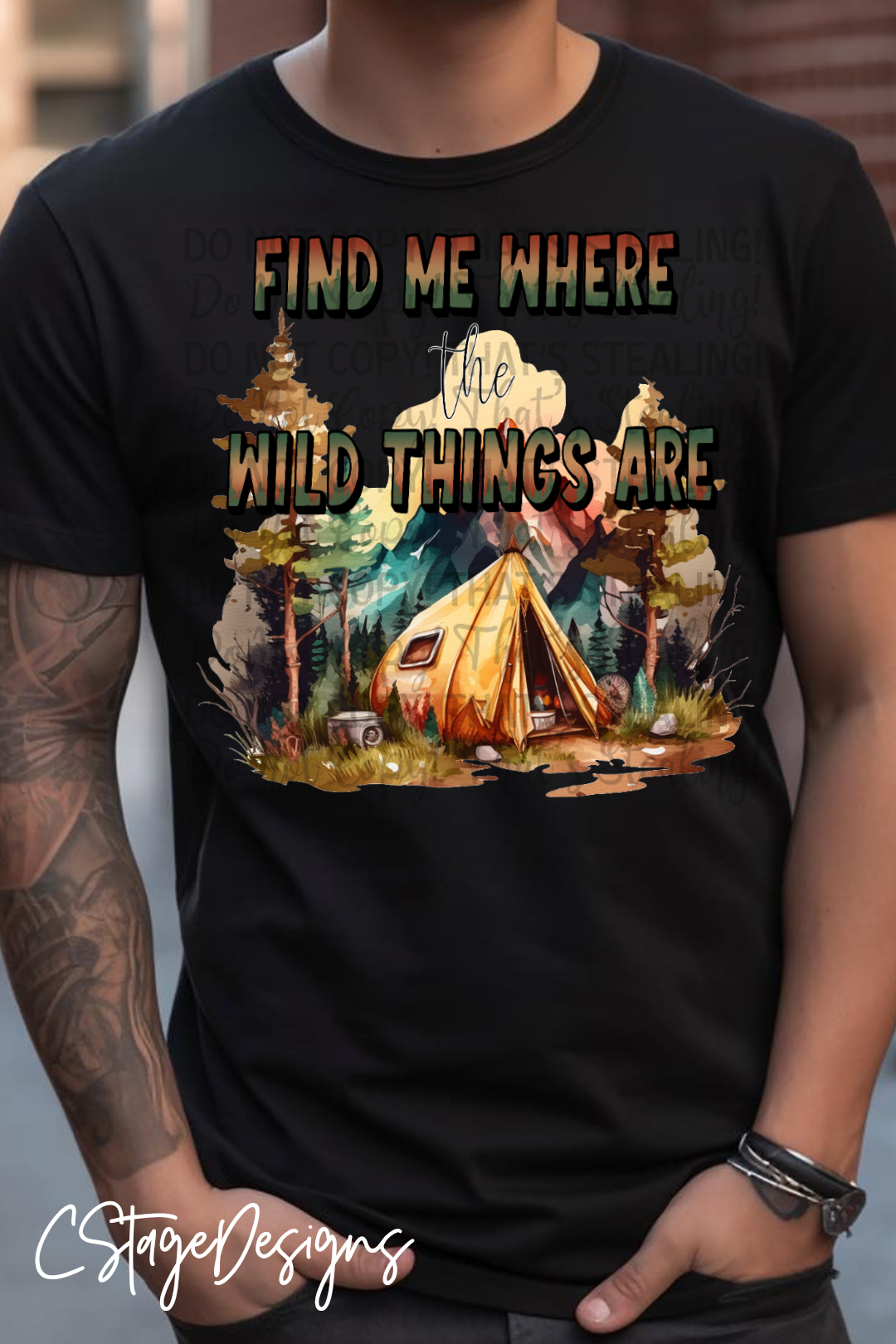 "Find me where the wild things are" Digital Image PNG