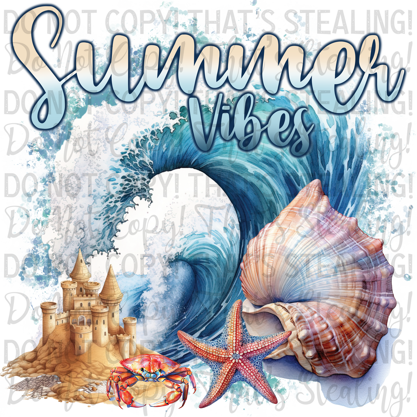 Summer Vibes Digital Image PNG