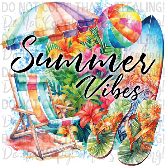 Summer Vibes Digital Image PNG