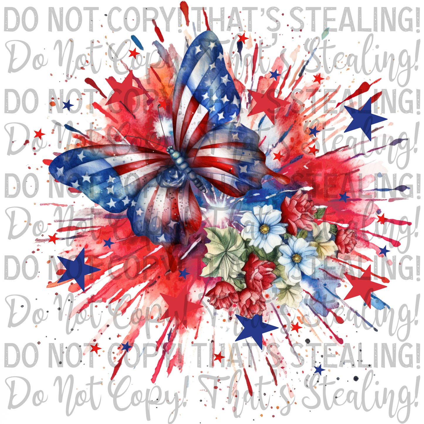 4th of July 3 in 1 Digital Design PNG