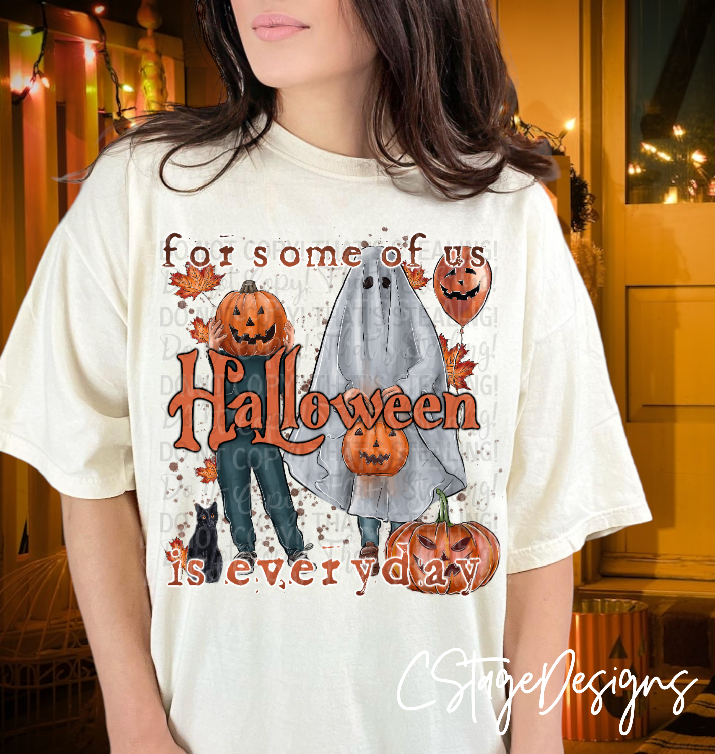 (Light Skin) For some of us Halloween is everyday Ghost Digital Image Png