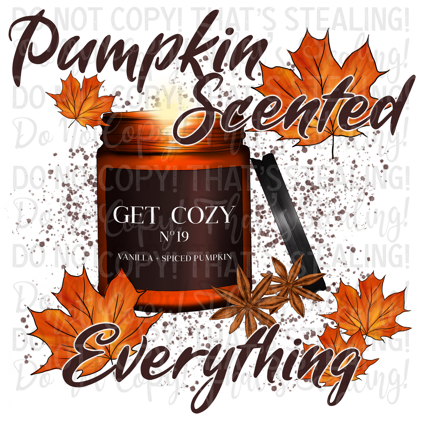 Pumpkin Scented Everything Digital Image PNG