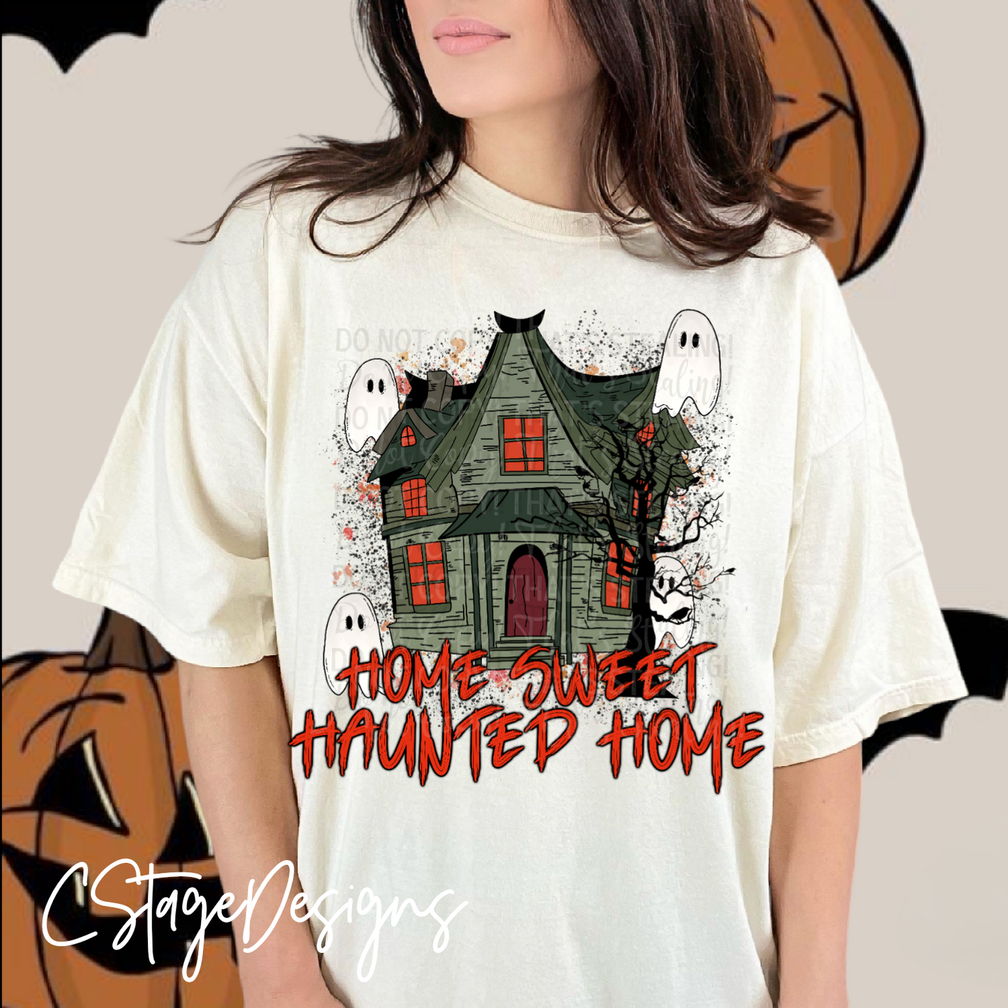 Home Sweet Haunted Home Digital Image PNG