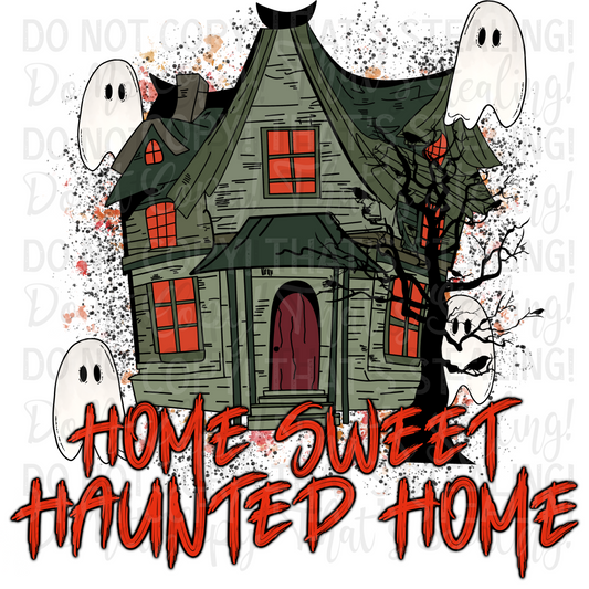Home Sweet Haunted Home Digital Image PNG