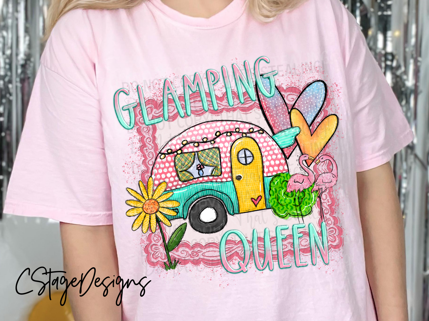 Glamping Queen Digital Image PNG