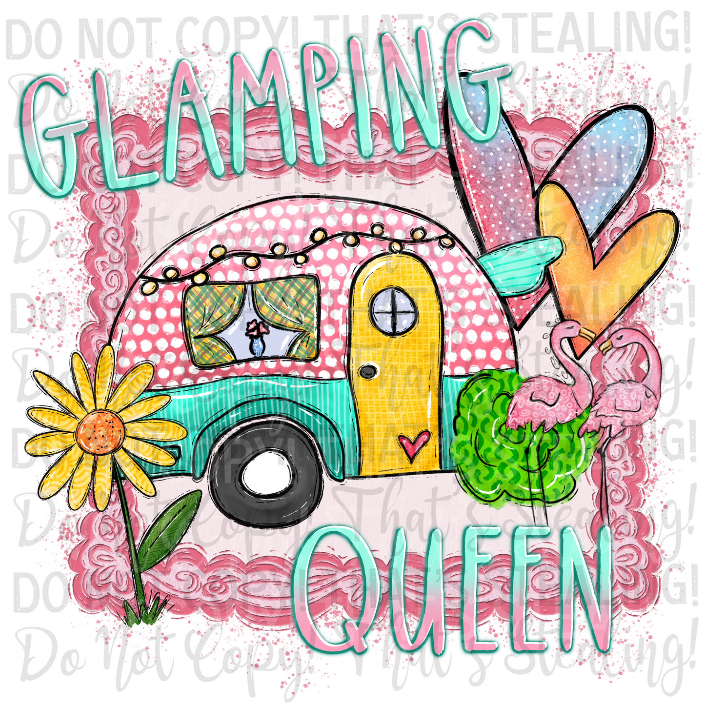 Glamping Queen Digital Image PNG