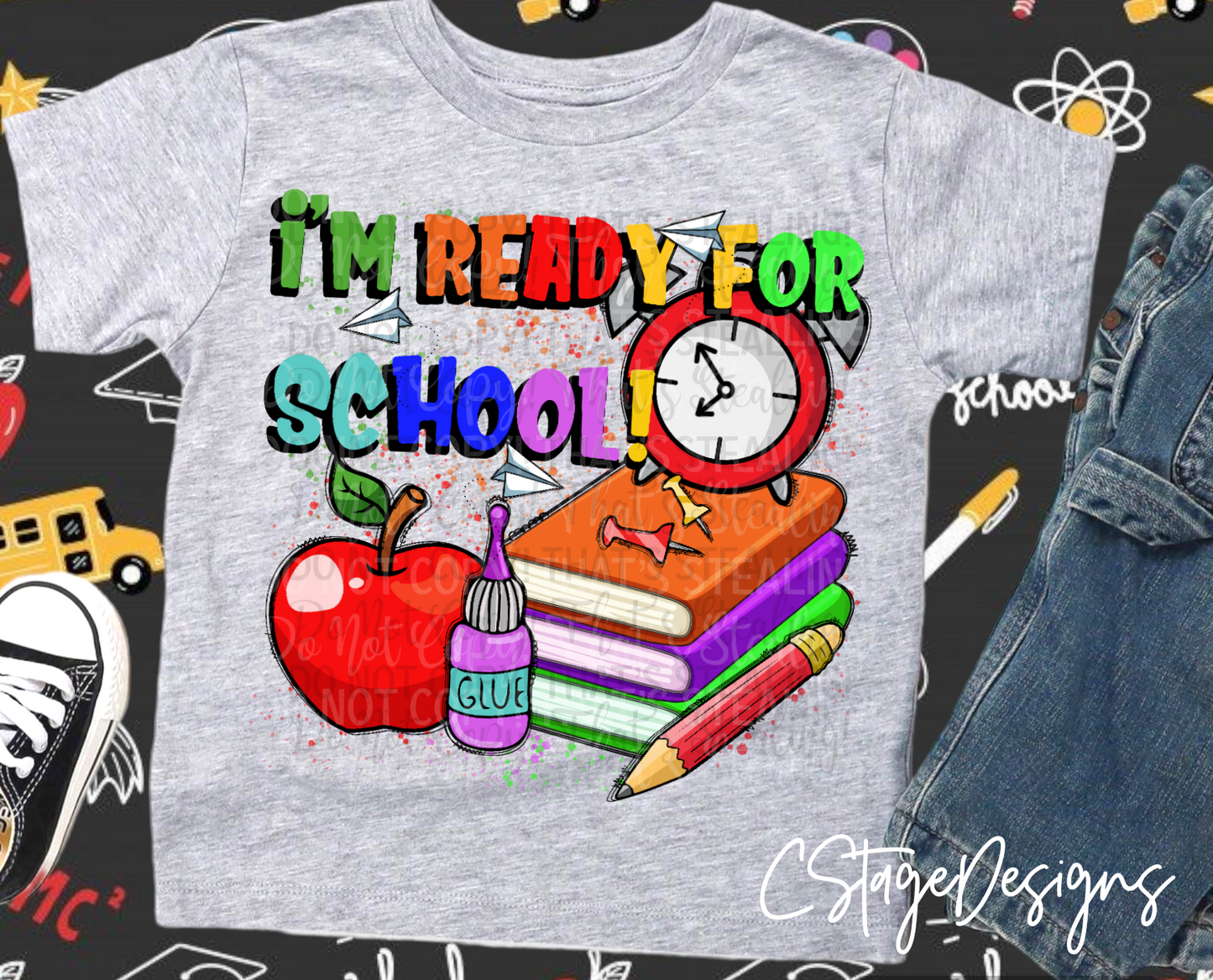 I'm Ready for School Digital Image PNG