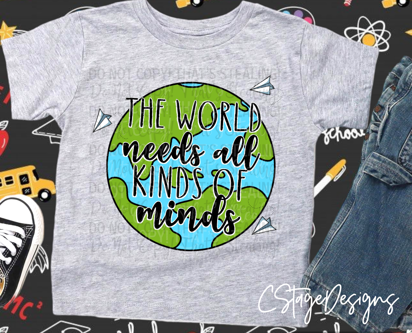 The World Needs All Kinds Of Minds Digital Image PNG