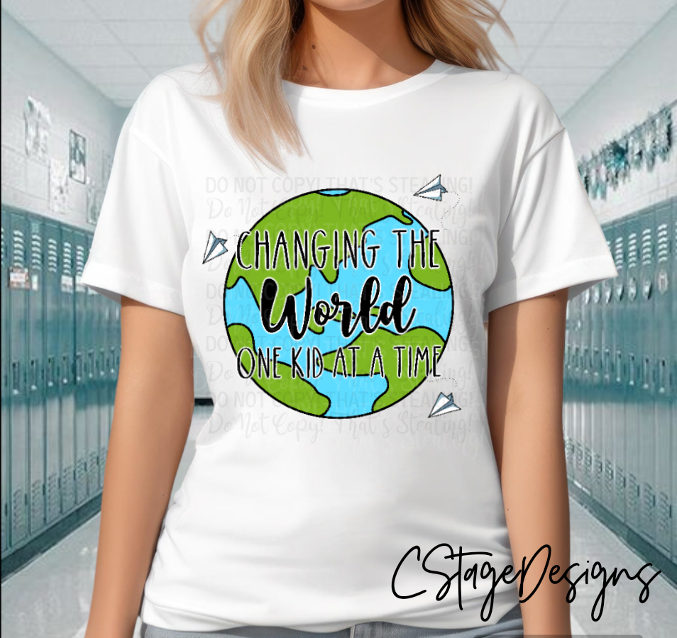 Changing the world, one kid at a time Digital Image PNG