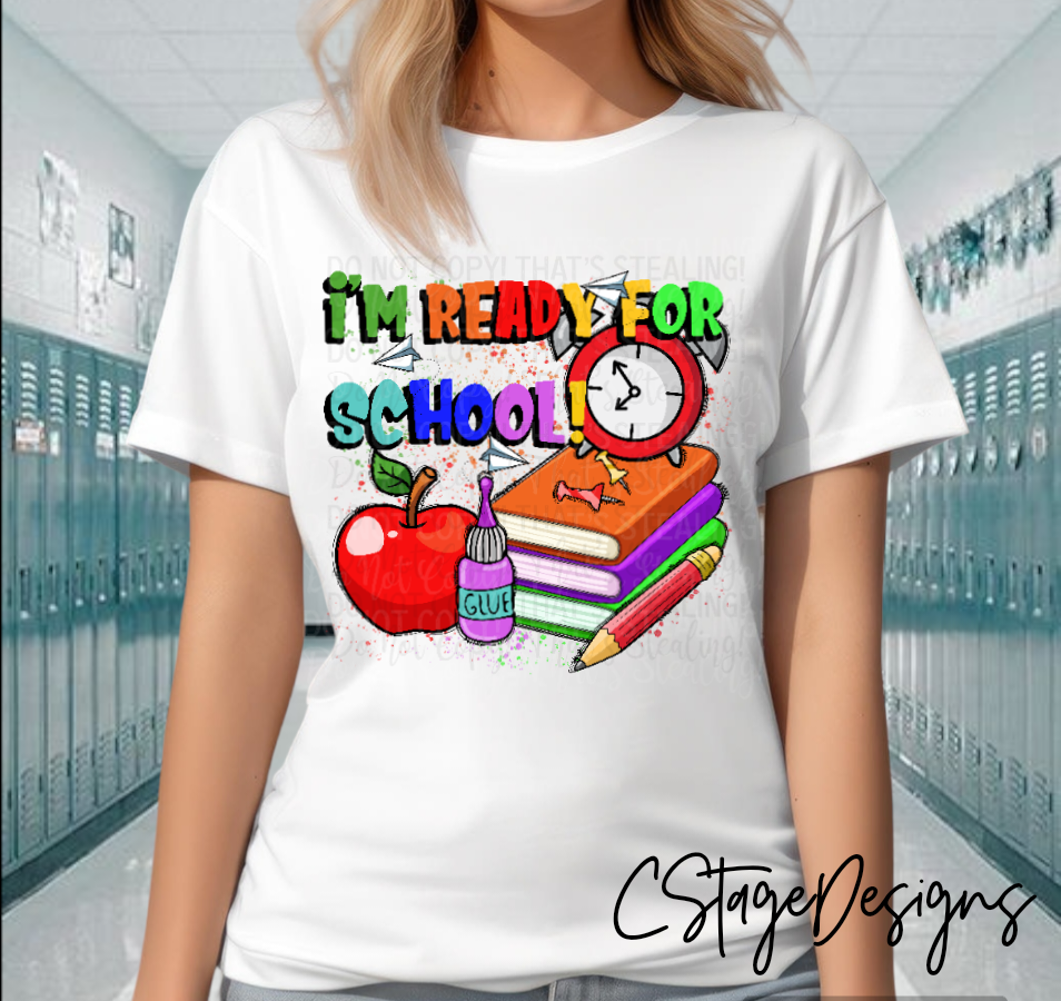 I'm Ready for School Digital Image PNG