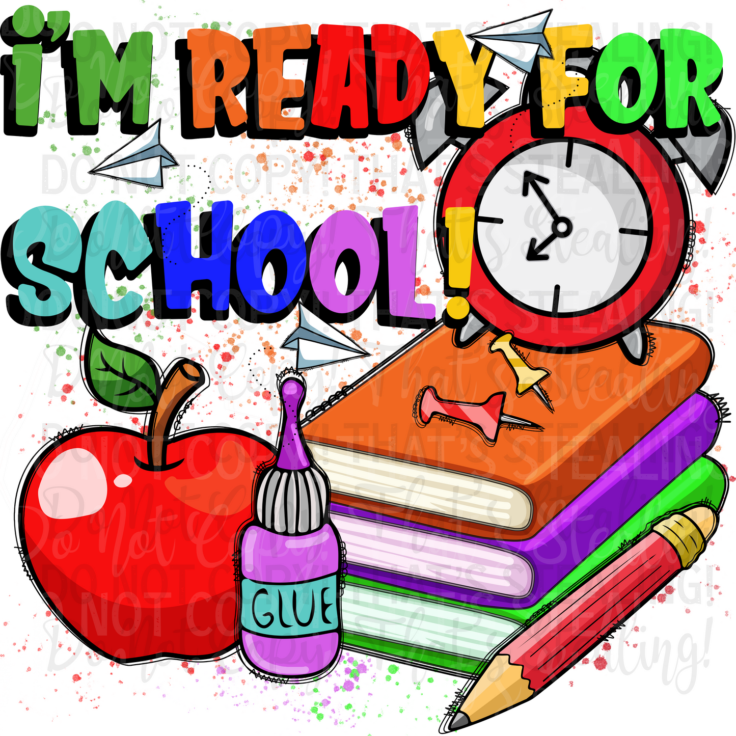 I'm Ready for School Digital Image PNG