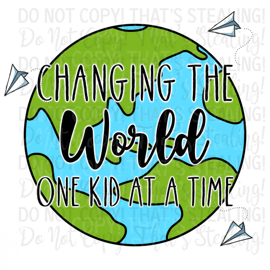 Changing the world, one kid at a time Digital Image PNG