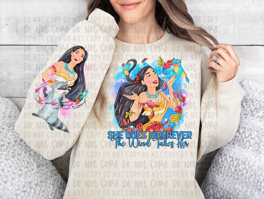 the wind takes her with sleeve png