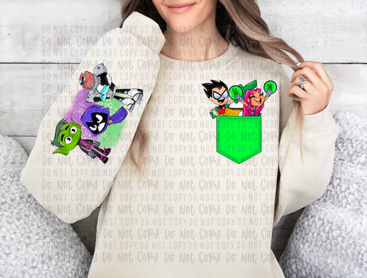 titans pocket and sleeve png