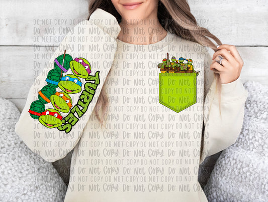 turtles pocket and sleeve png