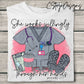 She works willingly through her hands Digital Image PNG