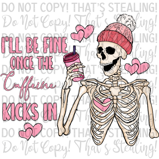 I'll be fine once the caffeine kicks in Digital Image PNG