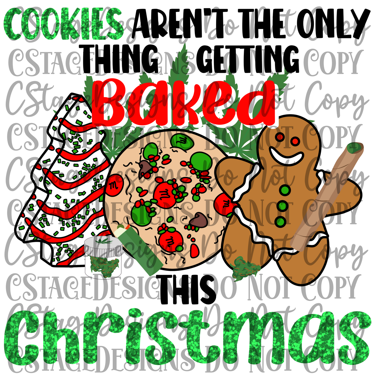 "Getting Baked" Digital Image PNG