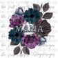 MAMA Dark Flowers Digital Image PNG