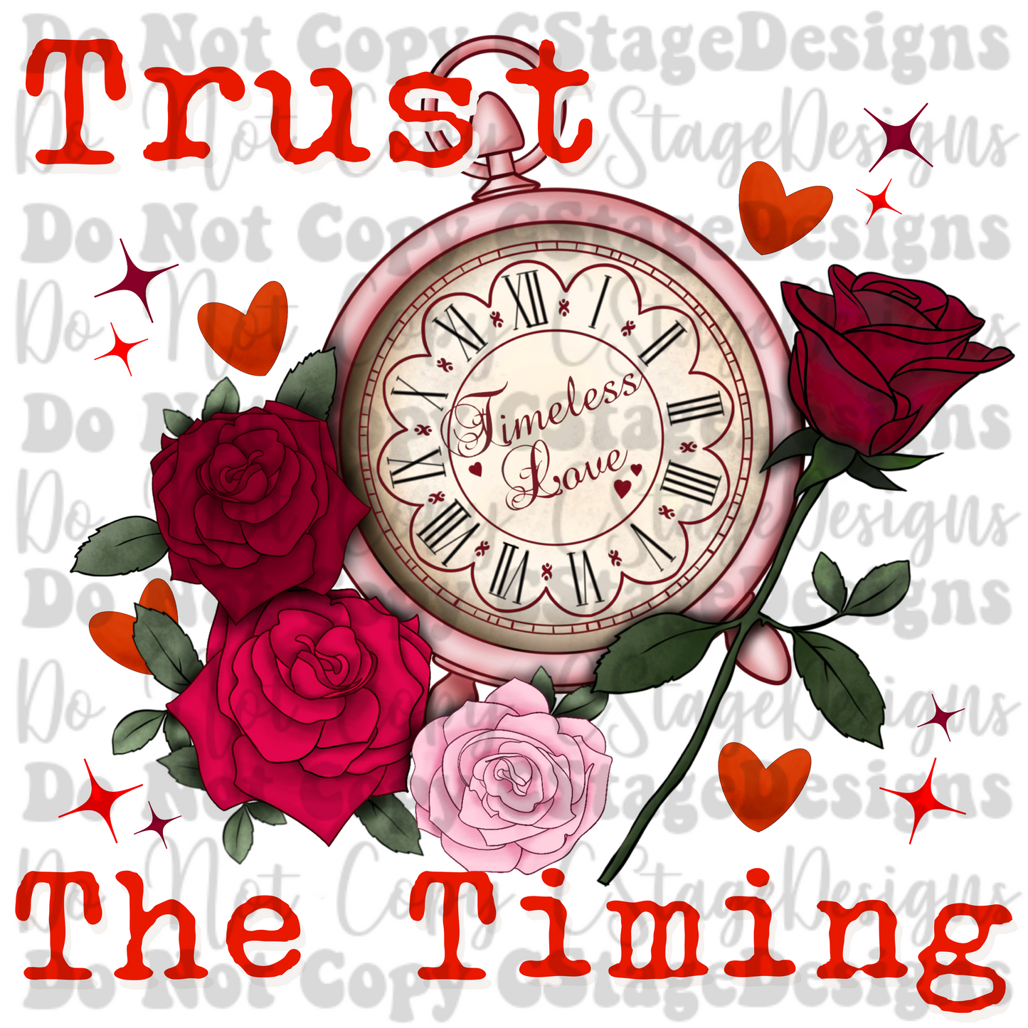 Trust the timing Digital Image PNG